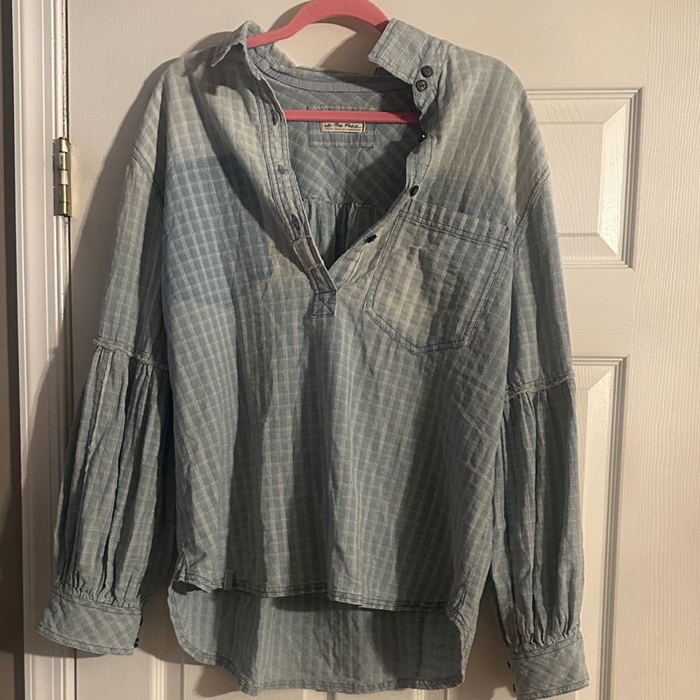 Free People Glacier Bay checkered tunic - Picture 5 of 6